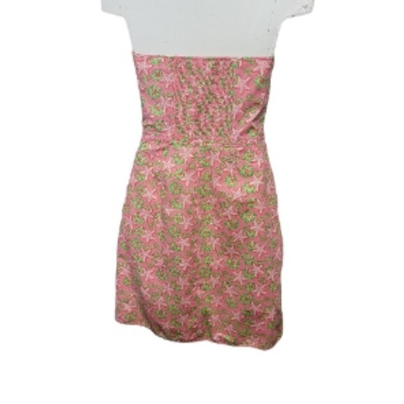 Vineyard Vines strapless dress Size 4 Coral pInk Starfish seaside - Picture 3 of 10